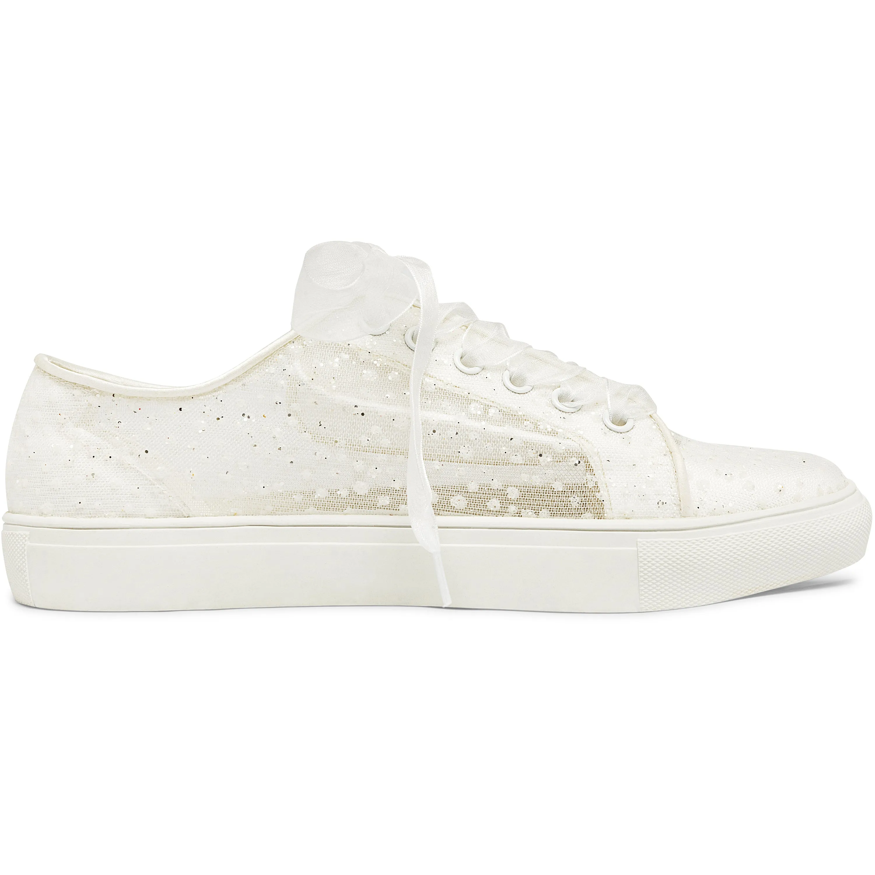8832A Wedding Shoes Bridal Sneakers Flats Bride Tennis Shoes Lace Sneakers