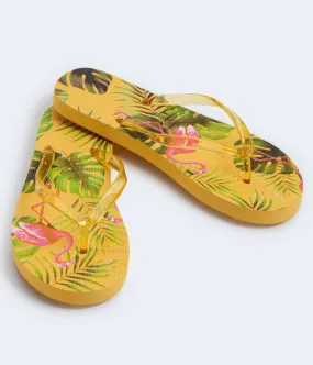 Aeropostale Pink Flamingo Flip-Flop***
