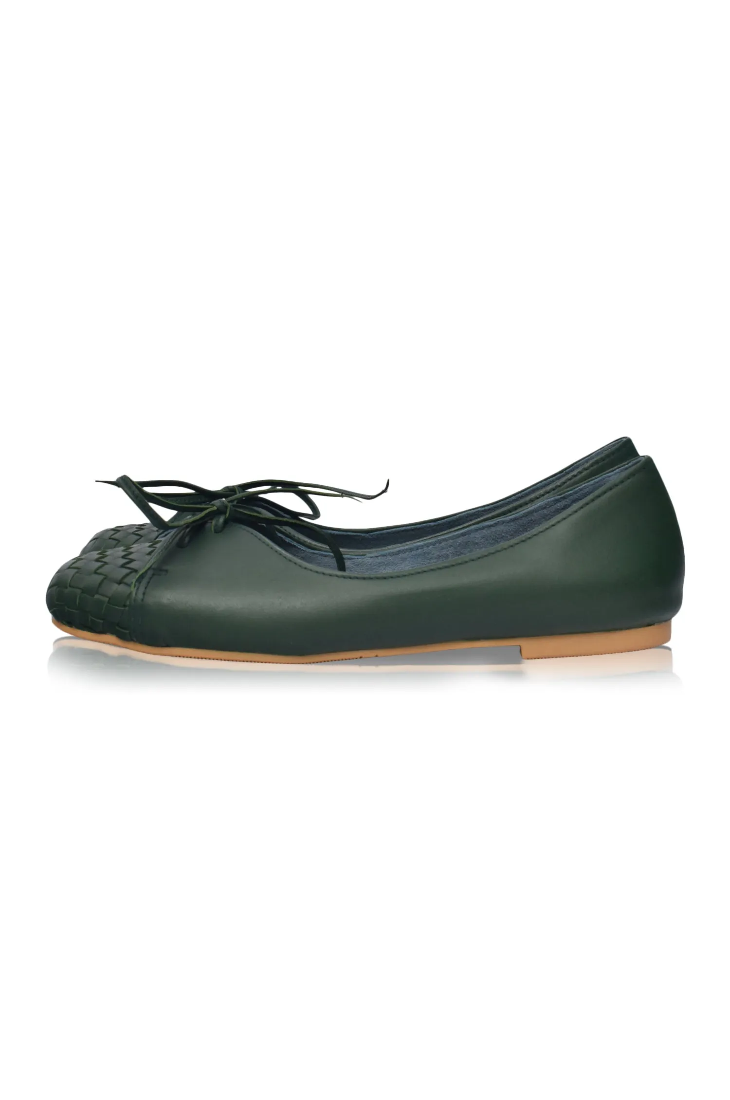 Alexandra Woven Leather Flats (Sz. 4, 5, 8.5 & 9)