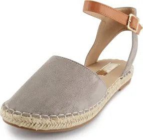 Alexis Leroy Women's Closed Toe Buckle Strap Comfortable Espadrille Sandals