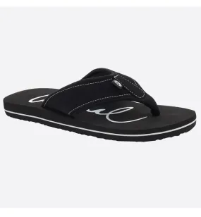 Animal Womens Swish Logo Flip Flops  - Black