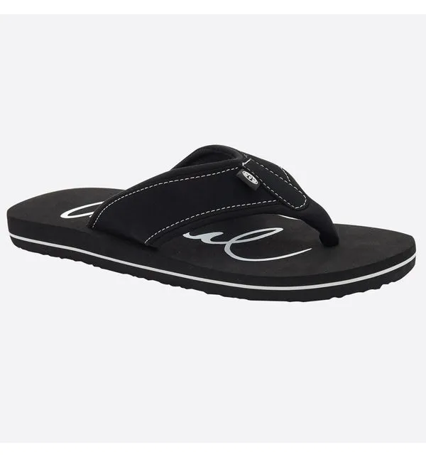 Animal Womens Swish Logo Flip Flops  - Black