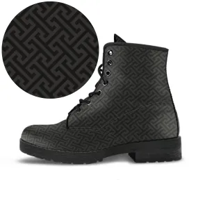 Combat Boots - Classic Pattern #101 | Unisex Boots, Custom Shoes, Hippie Boots, Lace Up Boots, 90s Boots, Women's Boots, Boots Men
