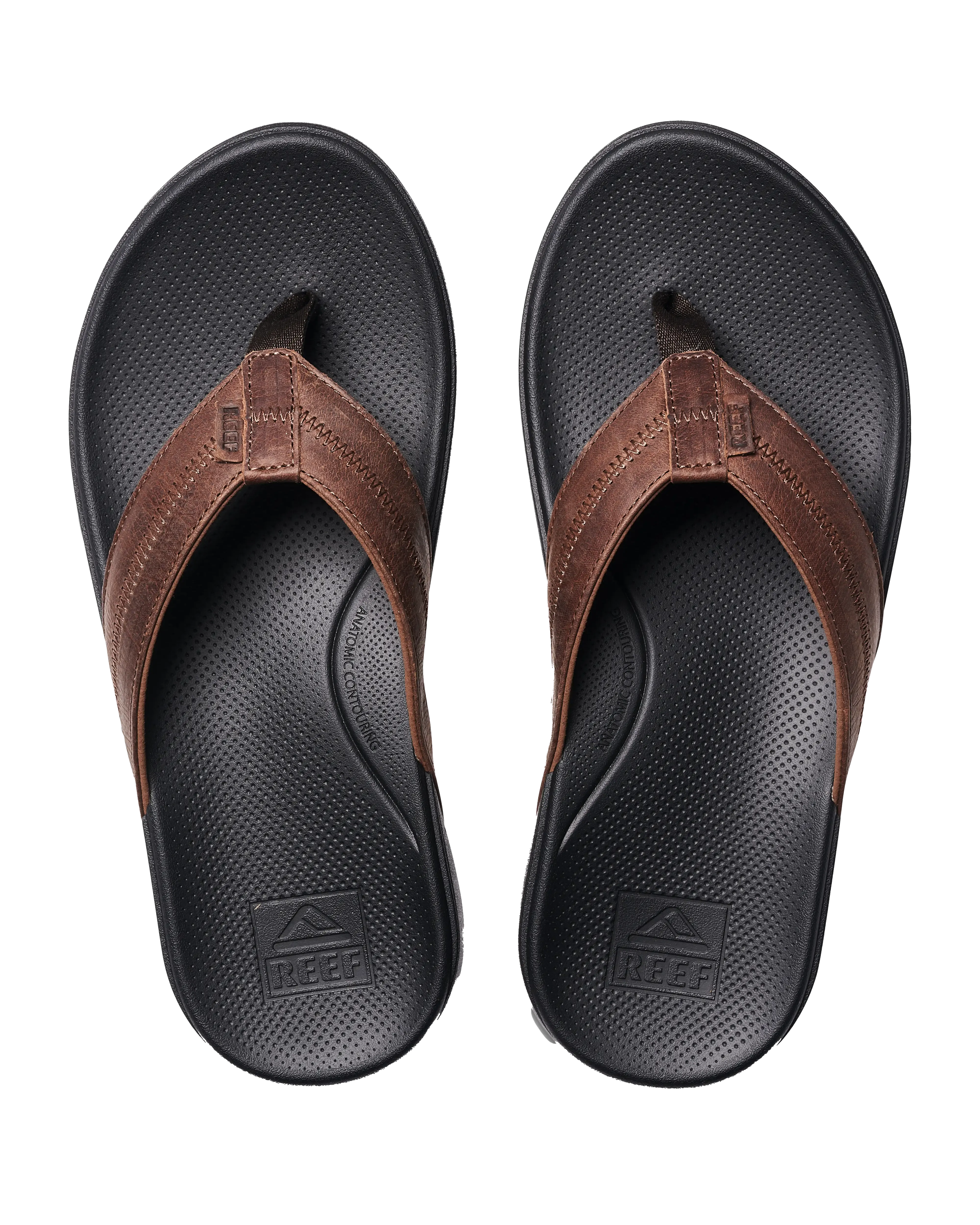 Cushion Phantom 2.0 Flip Flops in Brown & Black