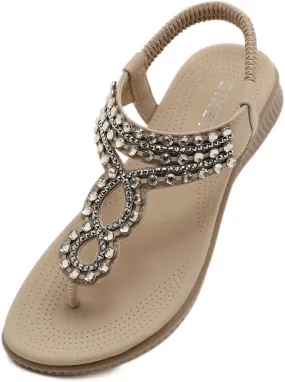 DKCHENH Comfort in Our Sandals Women Flat Shoes: Dressy Bohemian Flats, Shoes With Stylish Ankle Straps
