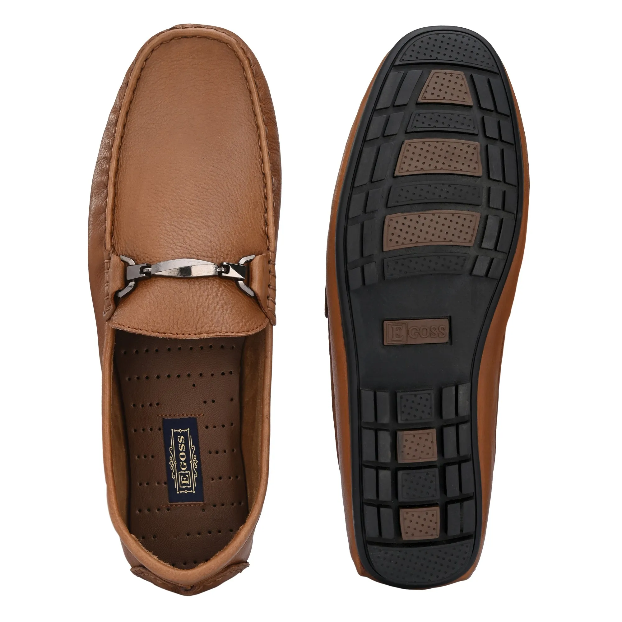 Egoss Leather Loafers Shoes For Men