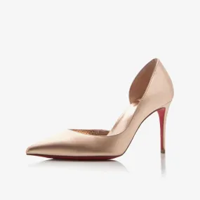 Elegant Golden Metallic Leather Pump