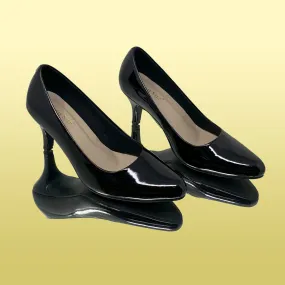 Glossy Black Heels