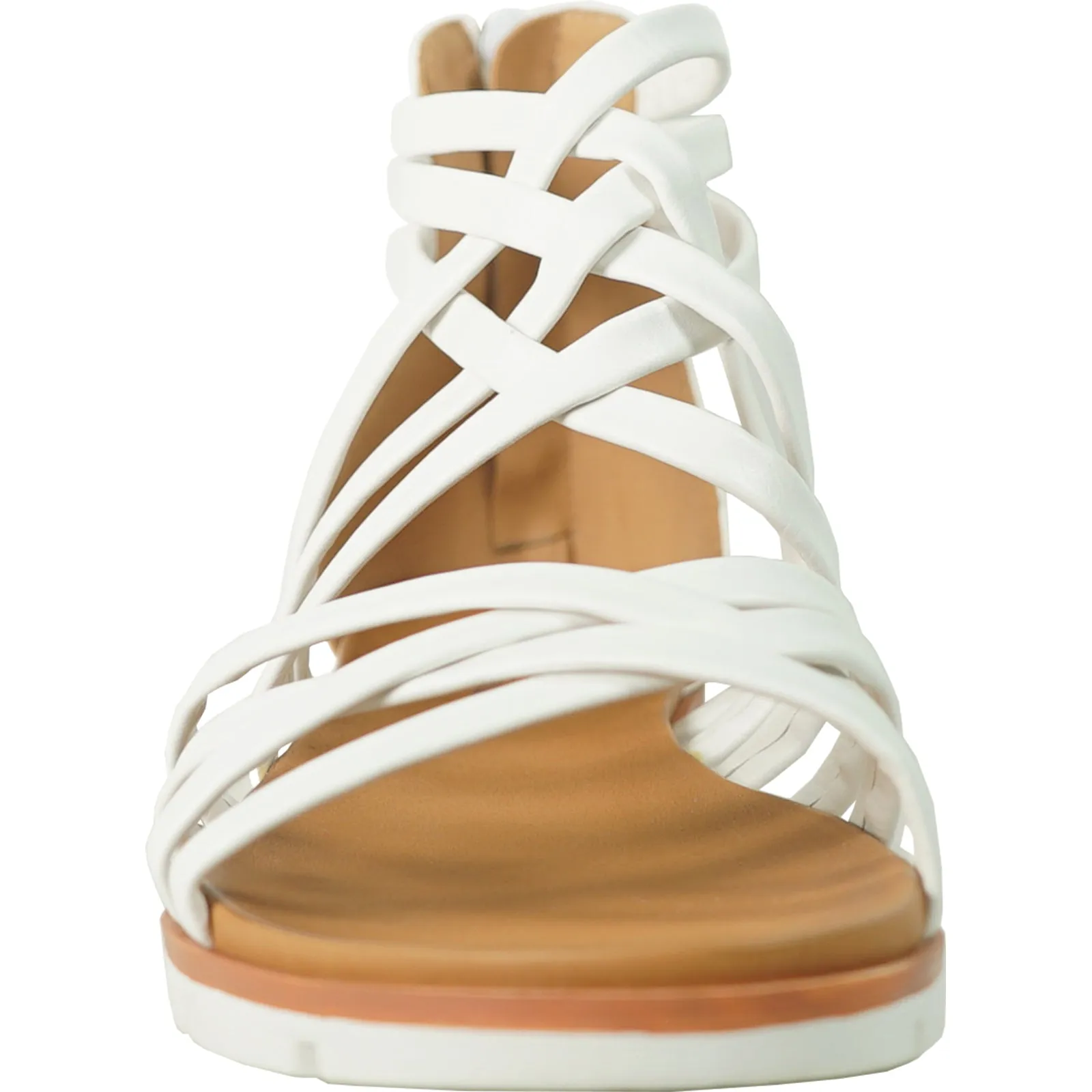 KOZI Women Sandal FIONA-2 Comfort Flat Sandal White
