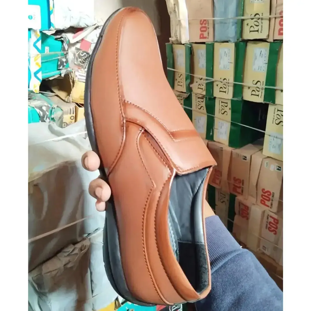 Loafers for Men Tan Color Formal Synthetic Leather Loafer