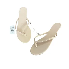 Loft | Women's Faux Patent Thong Sandals with Tags | Size: 9