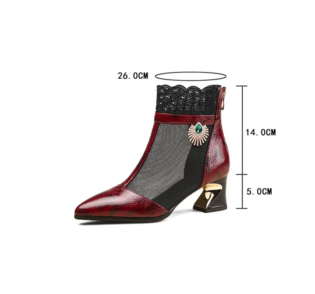 Luxalon Croctex Zipped Boots