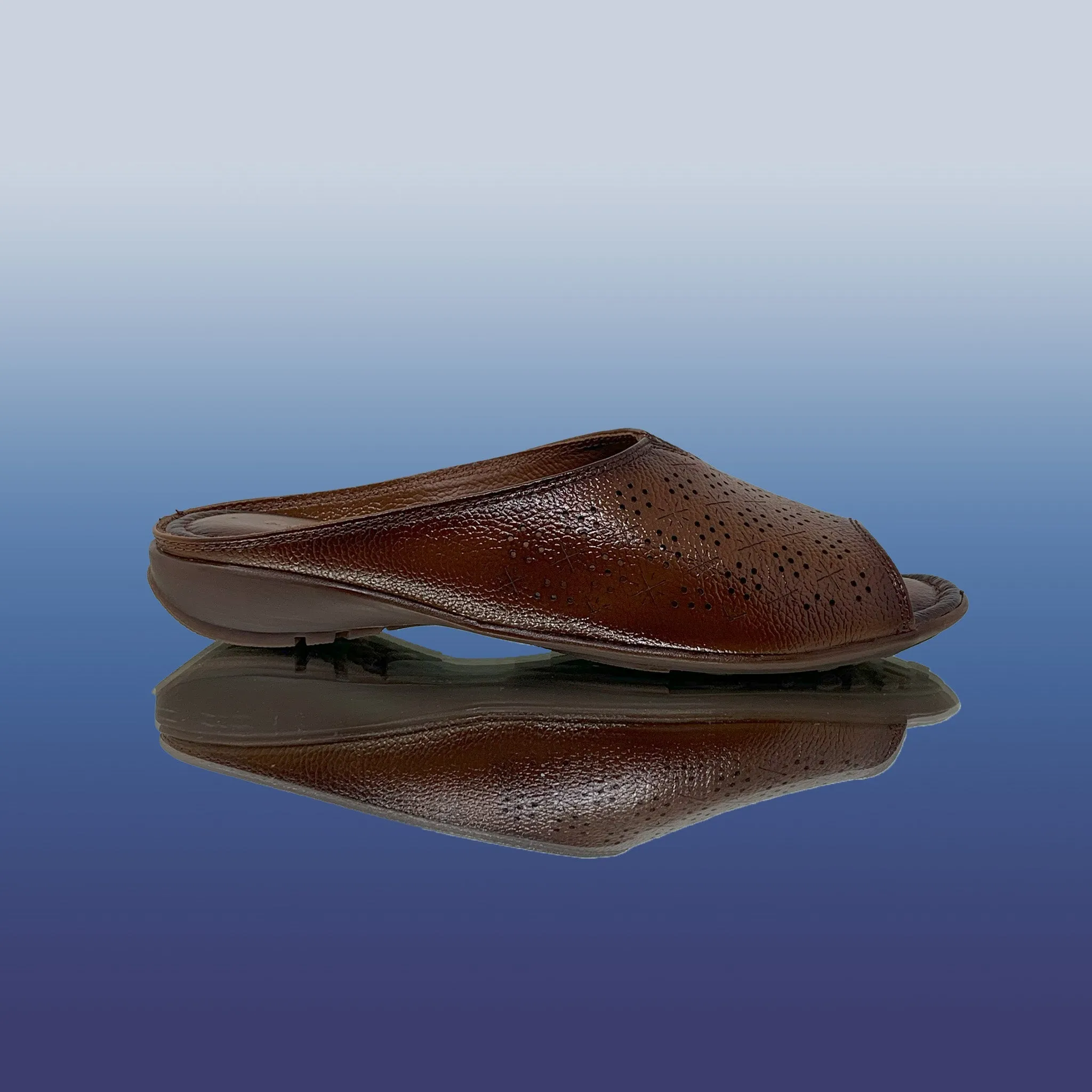 Luxe Open-toe Slip Ons