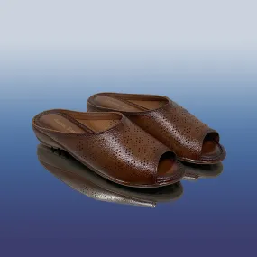 Luxe Open-toe Slip Ons