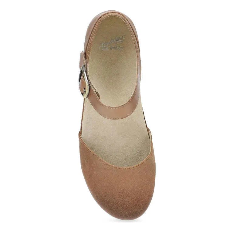 Mae Timeless Suede Mary Jane in Burnished Taupe