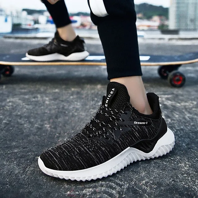 Men Vulcanize Shoes Lightweight Breathable Flats Men Trainers Sneakers
