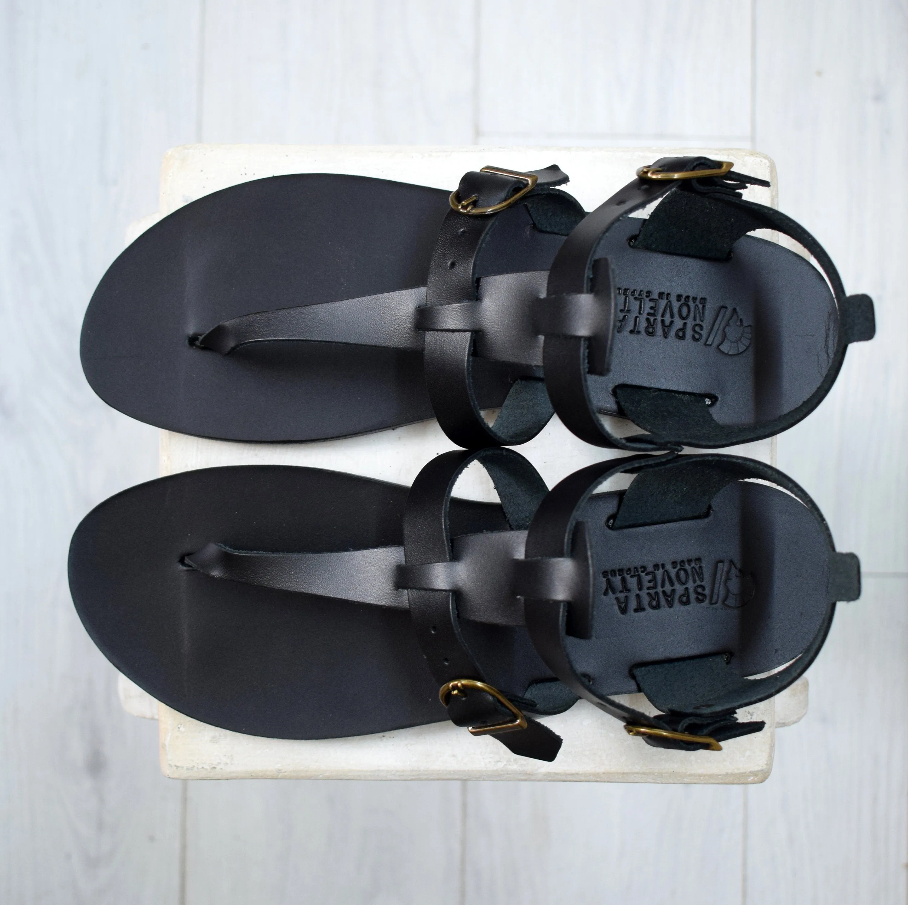 Men's gladiator leather sandals.