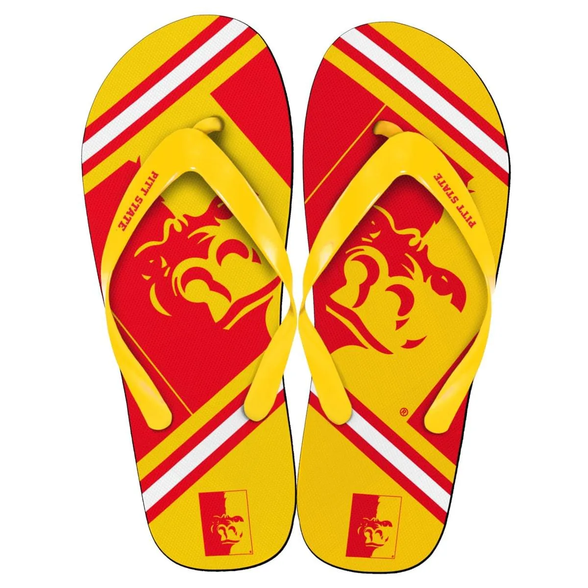 Pittsburg State Gorillas Unisex Big Logo Flip Flops