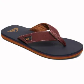 Quiksilver Molokai Abyss Flip Flops - Red/Blue/Red