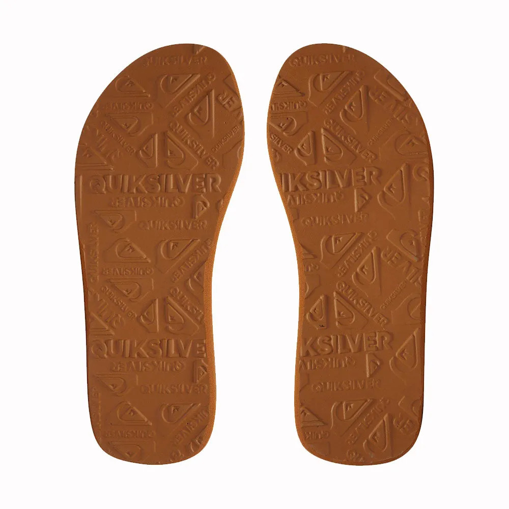 Quiksilver Molokai Abyss Flip Flops - Red/Blue/Red
