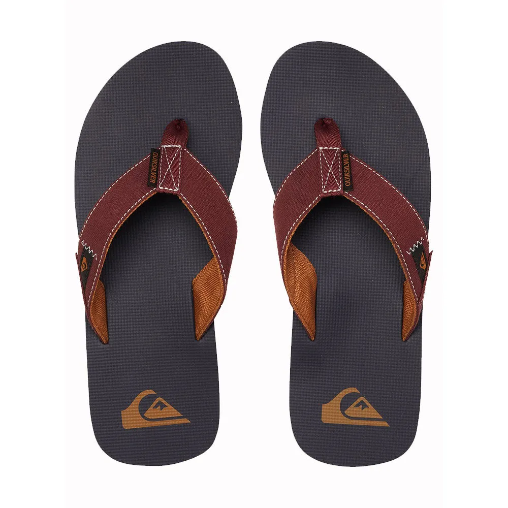 Quiksilver Molokai Abyss Flip Flops - Red/Blue/Red