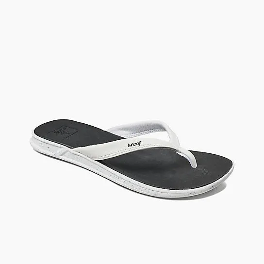 Reef Rover Catch Pop Flip Flops - Black/White