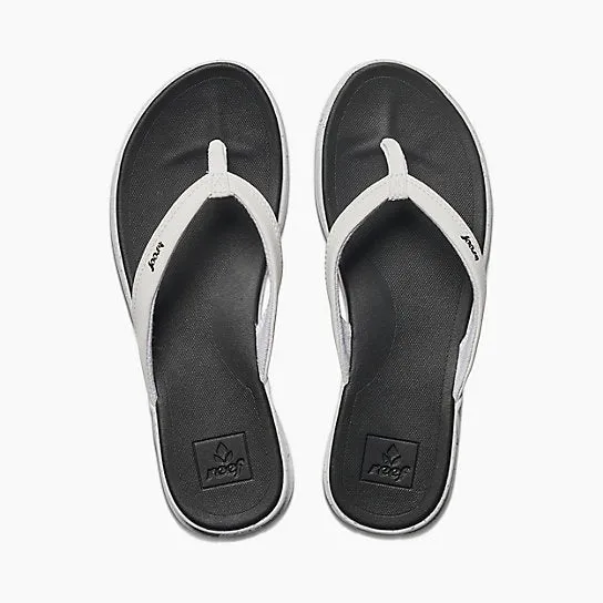 Reef Rover Catch Pop Flip Flops - Black/White