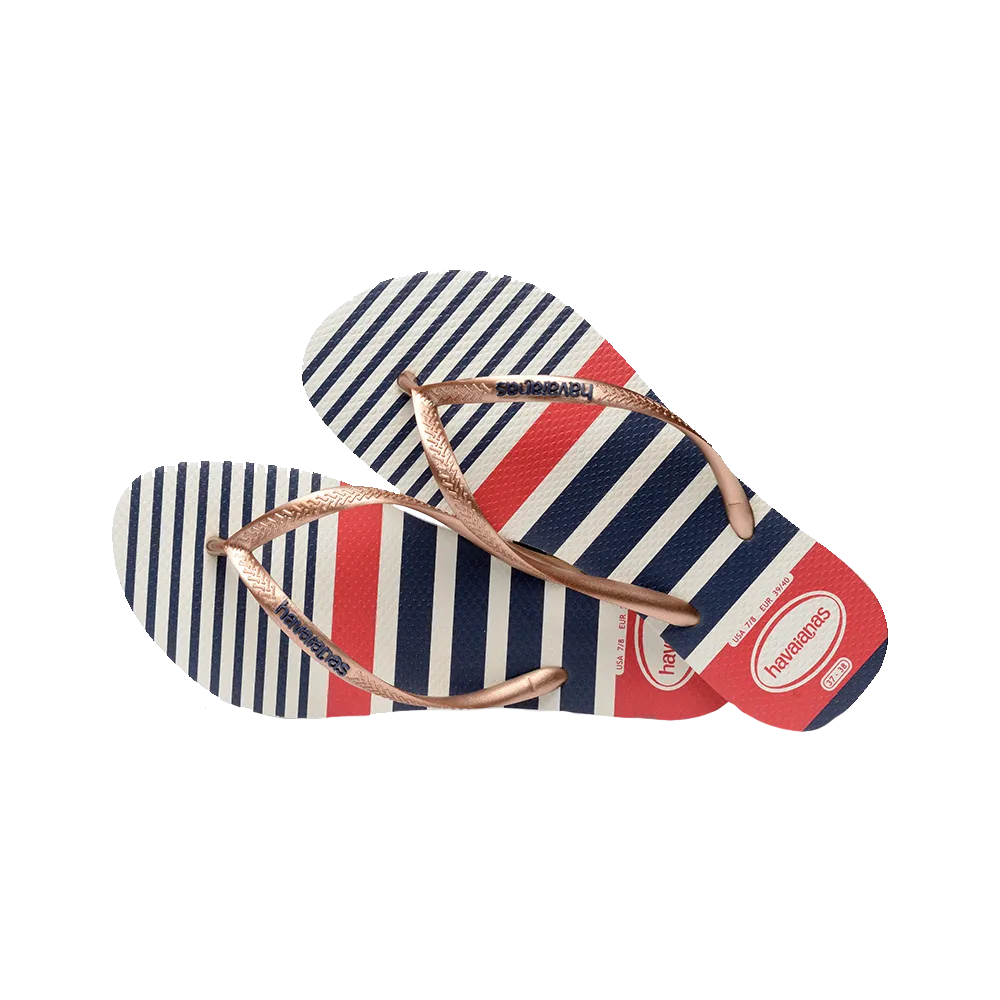 Slim Nautical Flip Flops
