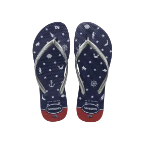 Slim Nautical Flip Flops