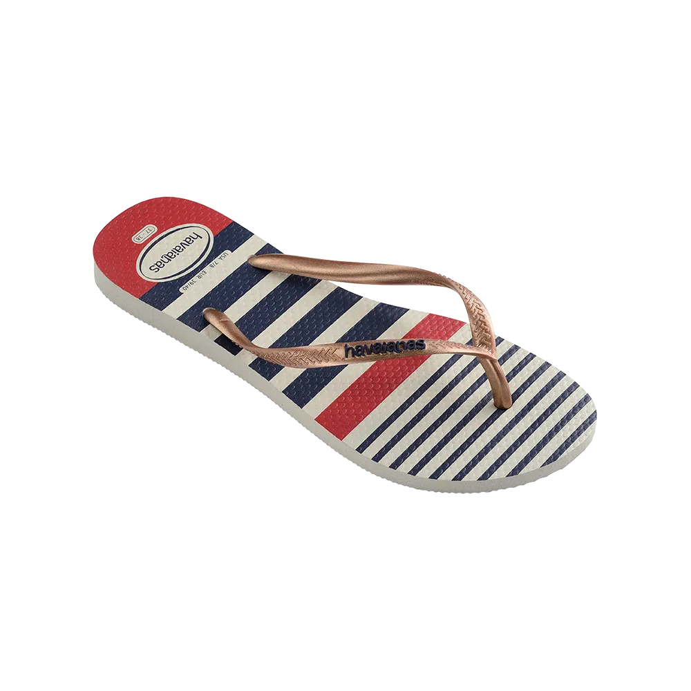 Slim Nautical Flip Flops