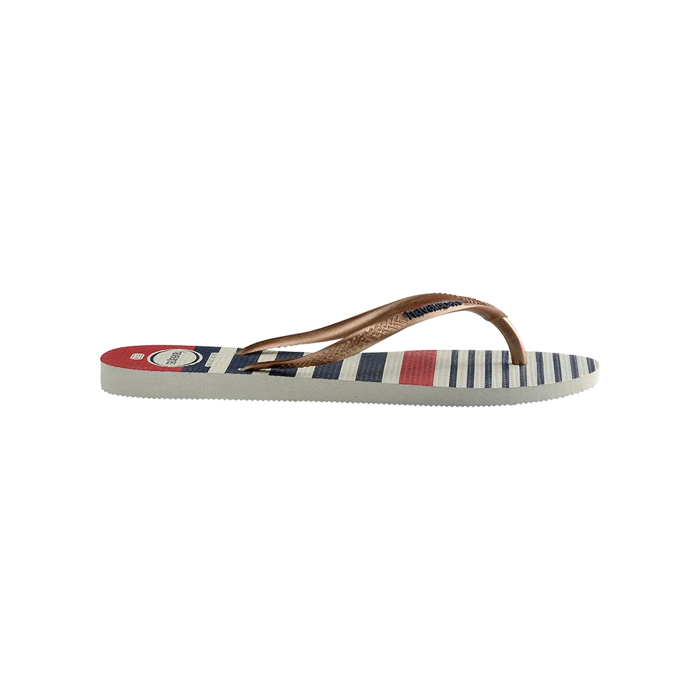 Slim Nautical Flip Flops