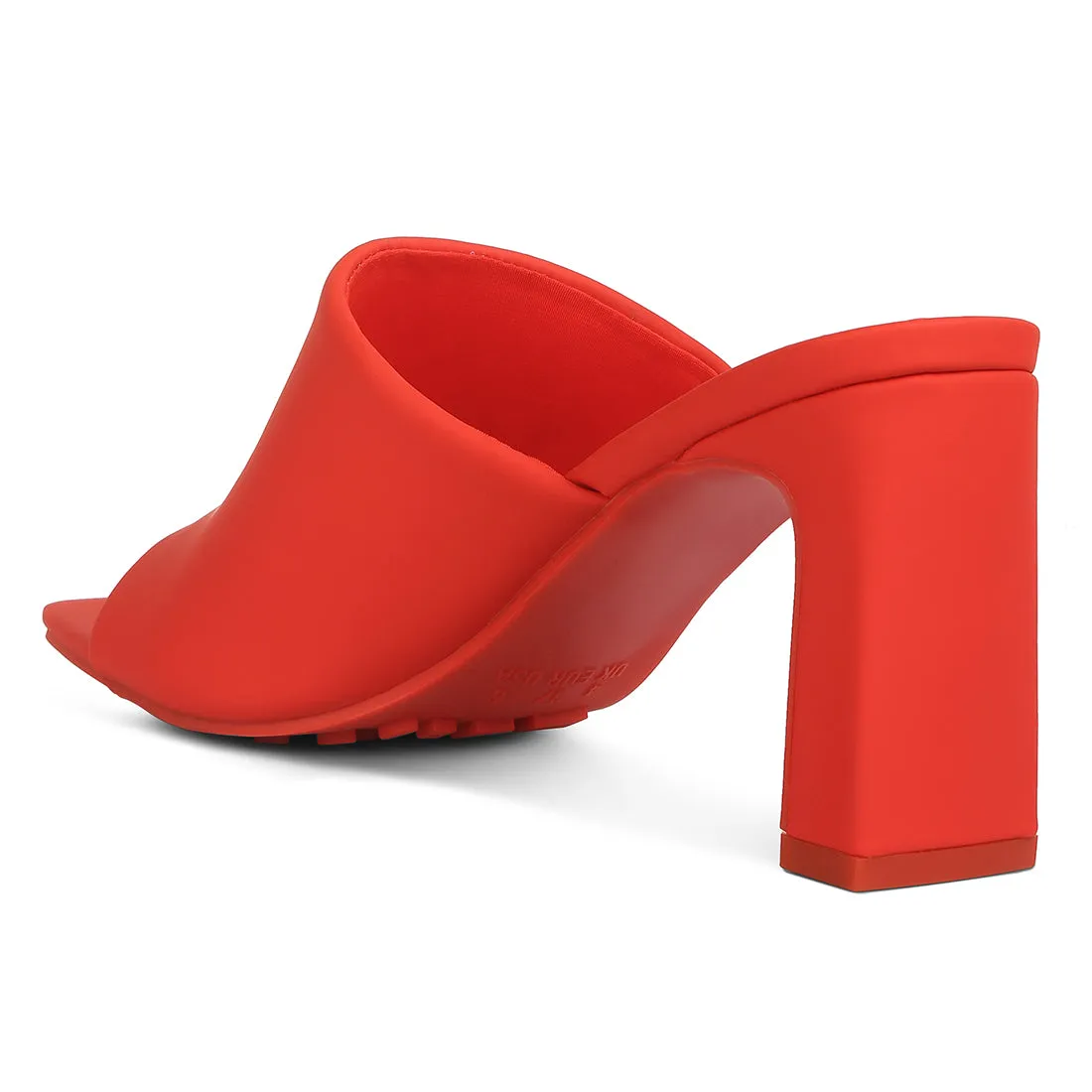 Slip-On Mid Heel Sandals