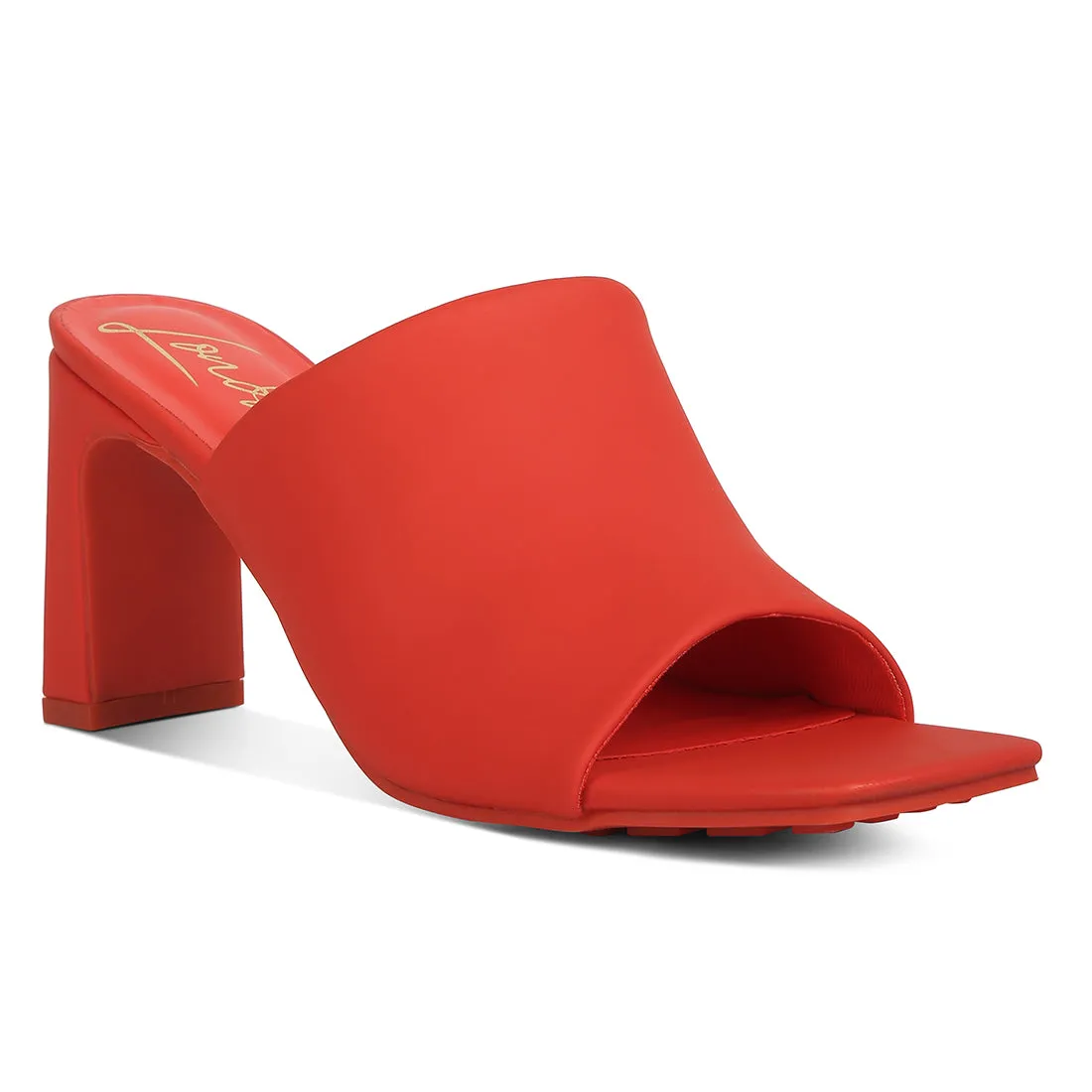 Slip-On Mid Heel Sandals