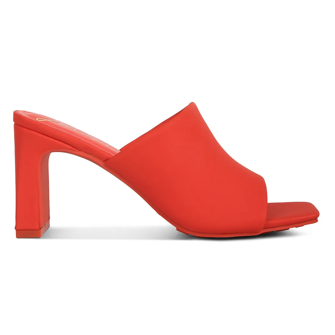 Slip-On Mid Heel Sandals