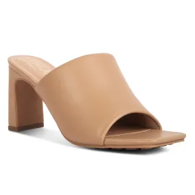 Slip-On Mid Heel Sandals