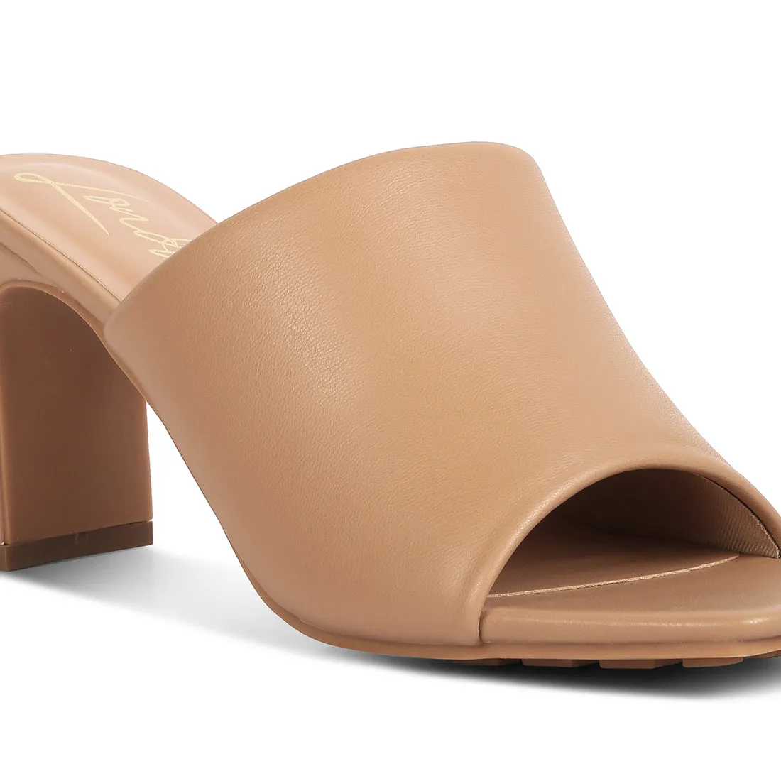 Slip-On Mid Heel Sandals