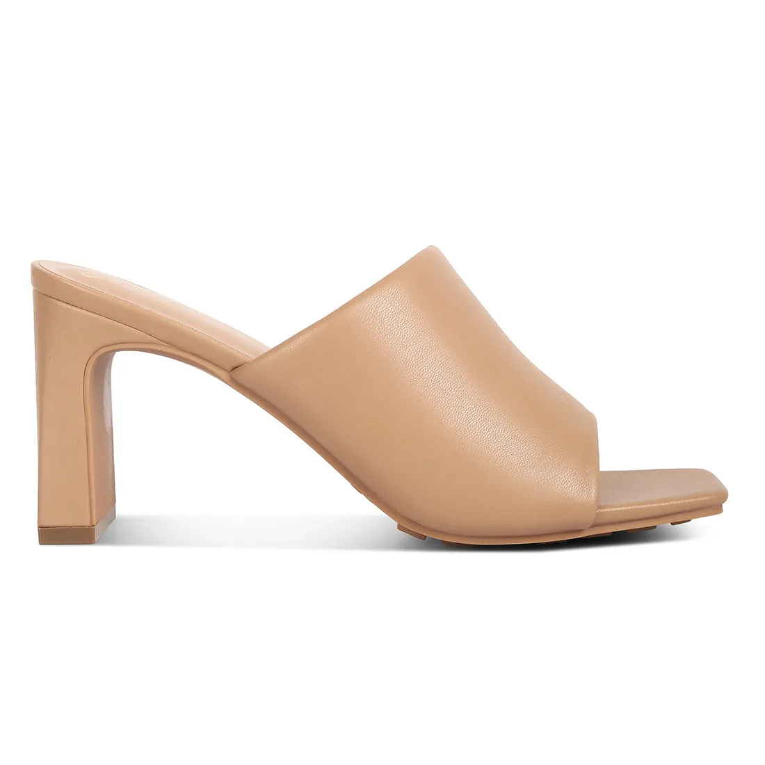 Slip-On Mid Heel Sandals