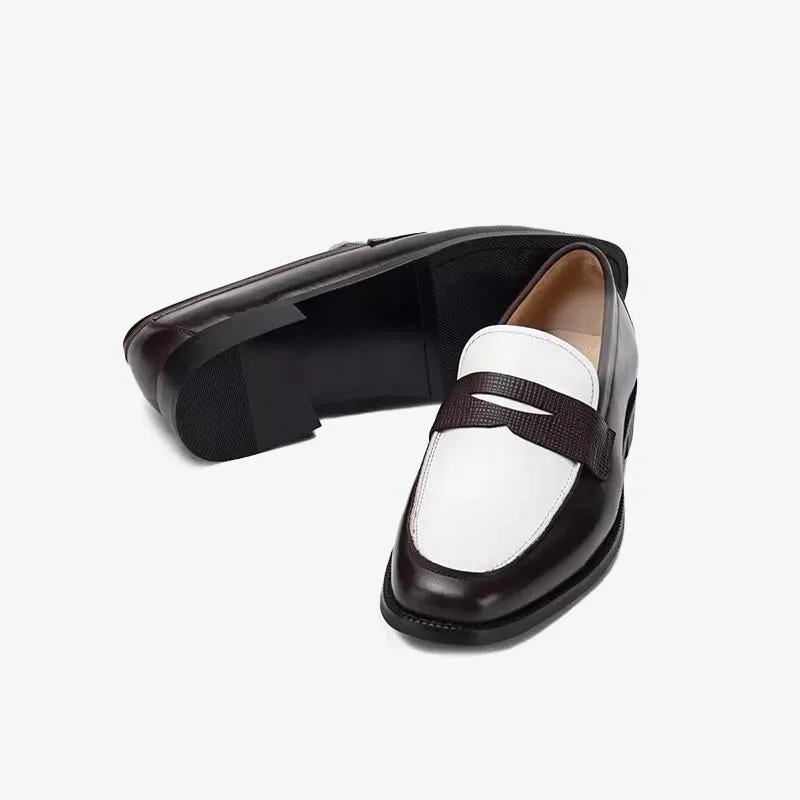 Sophisticated Leather Penny Loafers