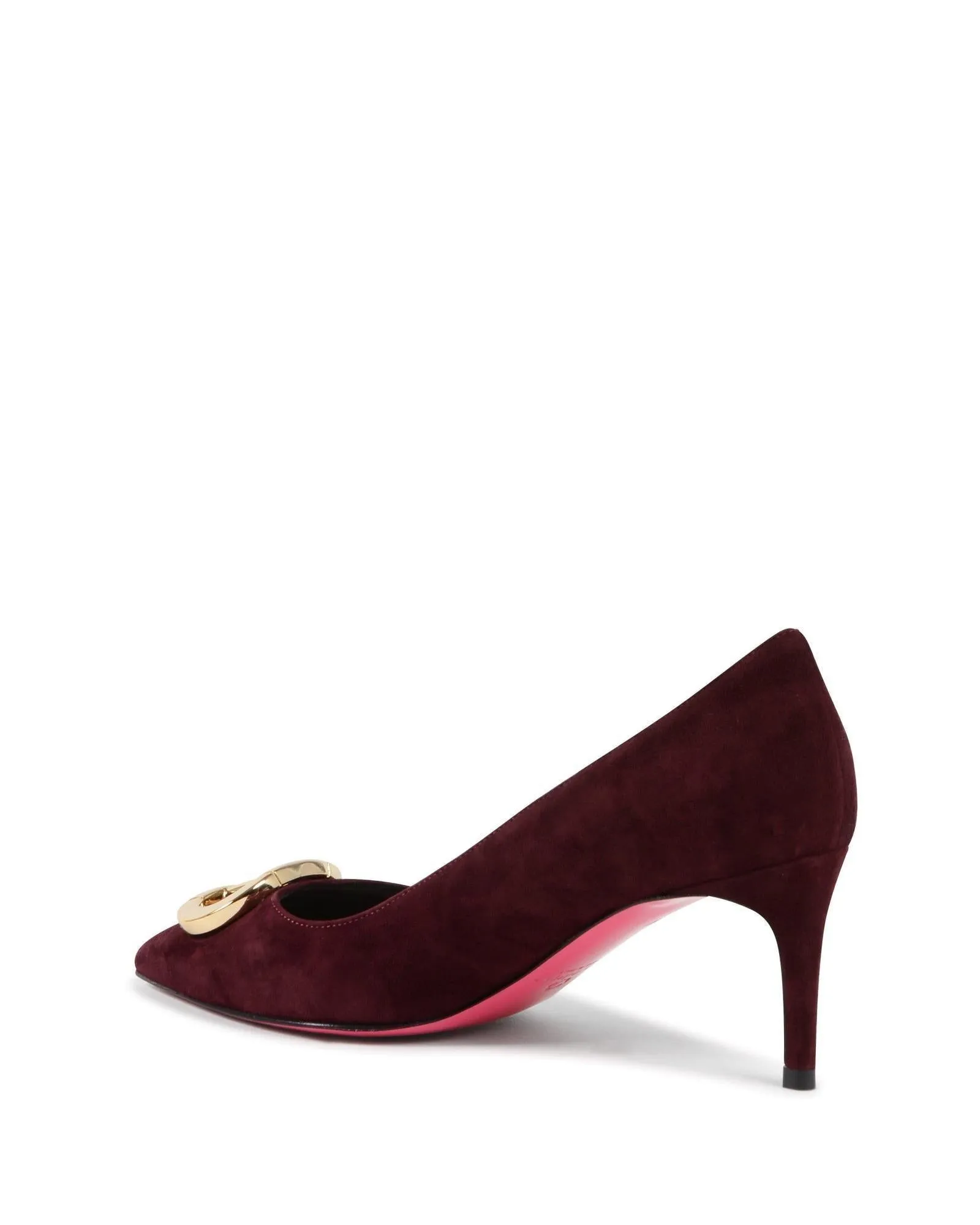 Suede Pointed Toe Pumps with Small Heel