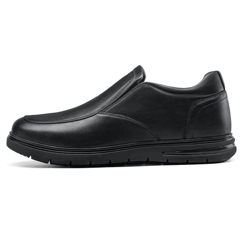 This item only ships to the United States - 6 CM / 2.36 Inches CMR CHAMARIPA Men's Elevator Loafers: Enhance Your Height with Black Leather Casual Loafers