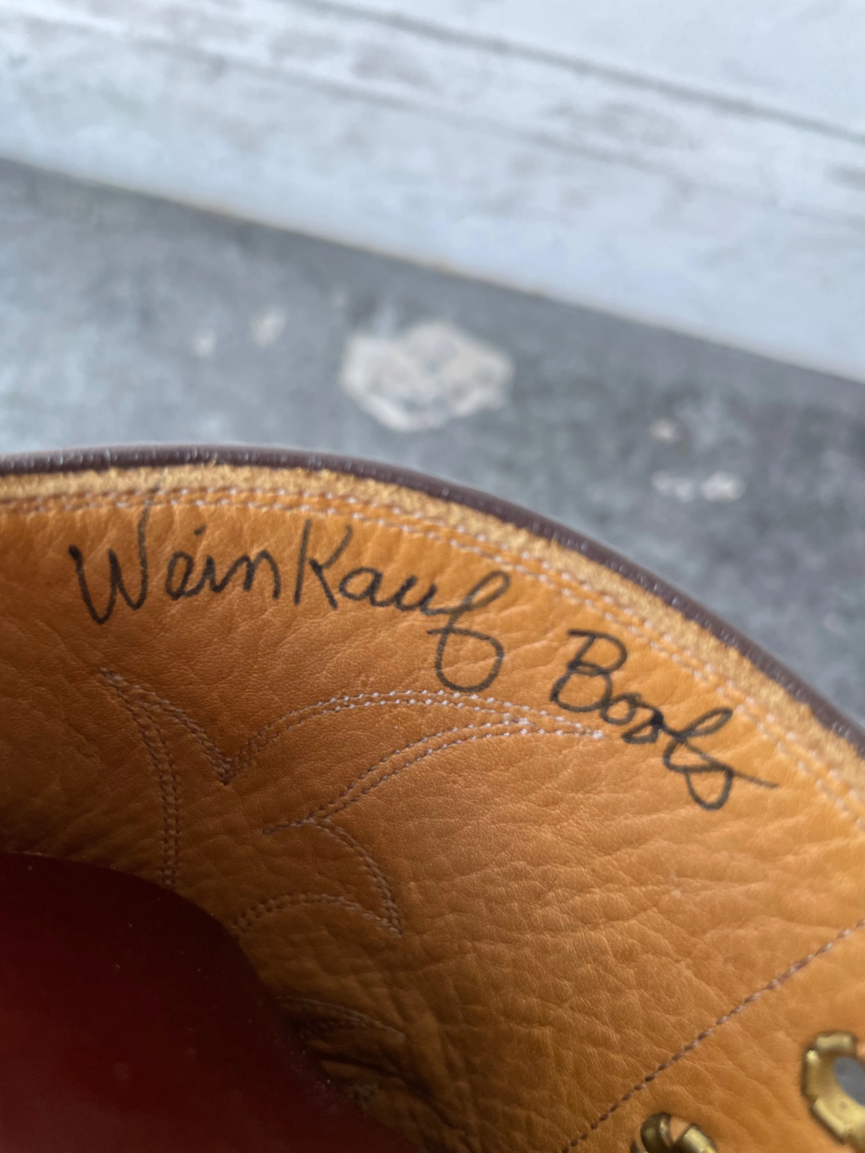 Vintage Brown Lace-Up Weinkauf Roper Boots