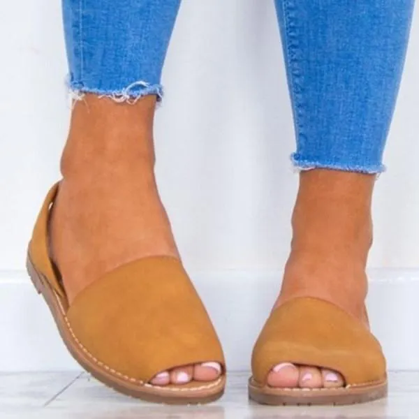 Women'S Fish Mouth Flat Sandals 67494169