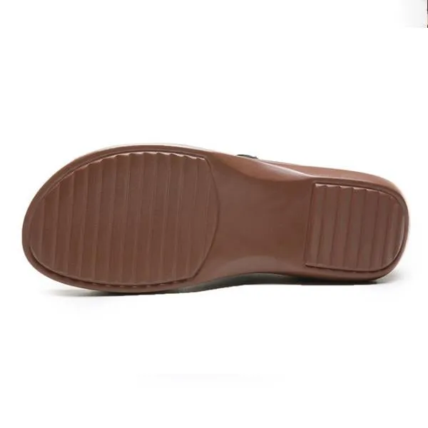 Women's Heart-Cultivating Flat Wedge Slip-on Slippers 85765782C