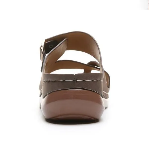 Women's Heart-Cultivating Flat Wedge Slip-on Slippers 85765782C