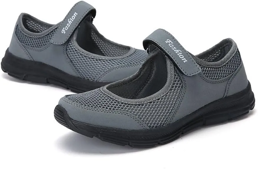 Women's L𝐨w Heel Casual Shoes Lightweight Anti Slip Breathable Soft Sole Comfortable Canvas Sneaker Wide Width Walking Shoes