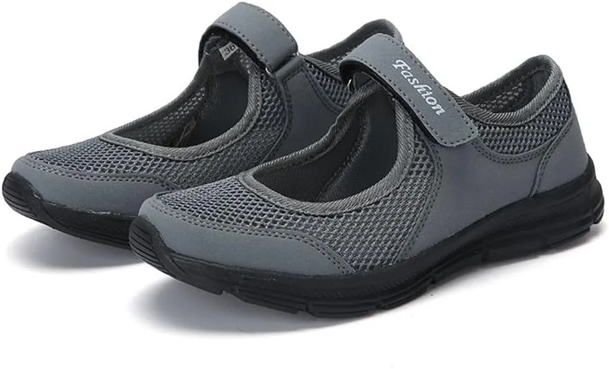 Women's L𝐨w Heel Casual Shoes Lightweight Anti Slip Breathable Soft Sole Comfortable Canvas Sneaker Wide Width Walking Shoes