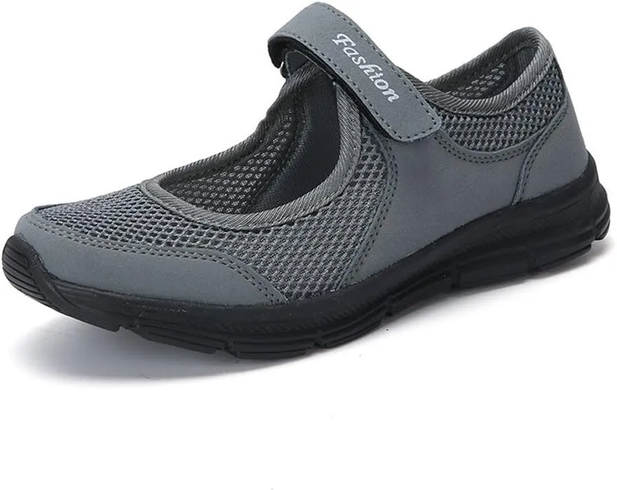 Women's L𝐨w Heel Casual Shoes Lightweight Anti Slip Breathable Soft Sole Comfortable Canvas Sneaker Wide Width Walking Shoes