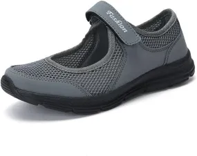 Women's L𝐨w Heel Casual Shoes Lightweight Anti Slip Breathable Soft Sole Comfortable Canvas Sneaker Wide Width Walking Shoes