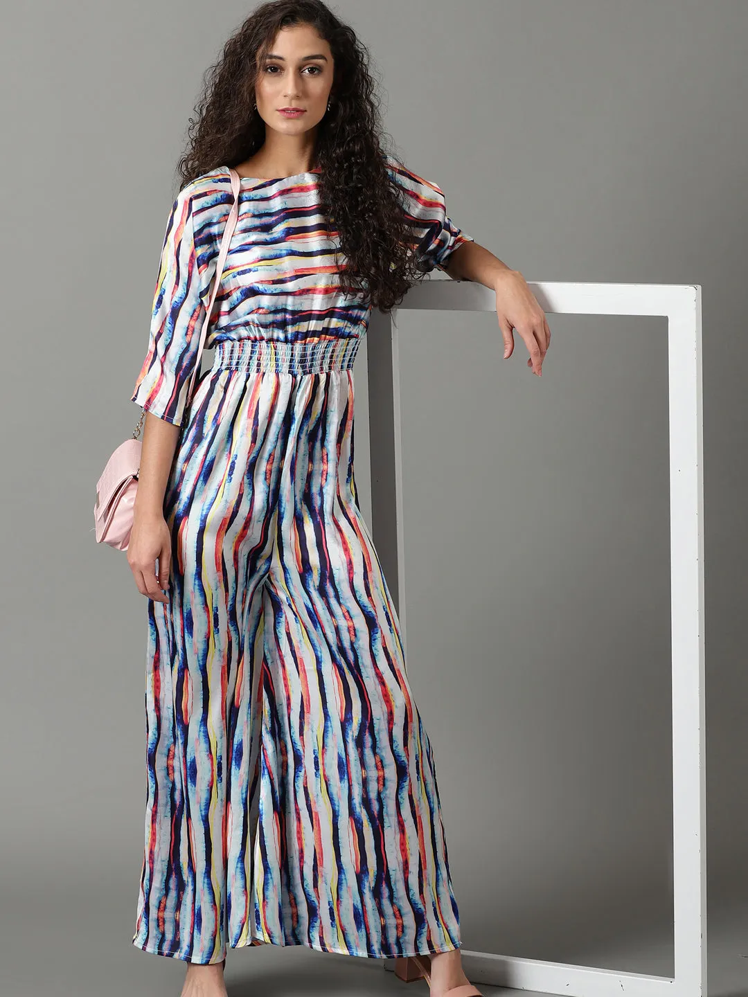 Women's Multi Striped Jumpsuit