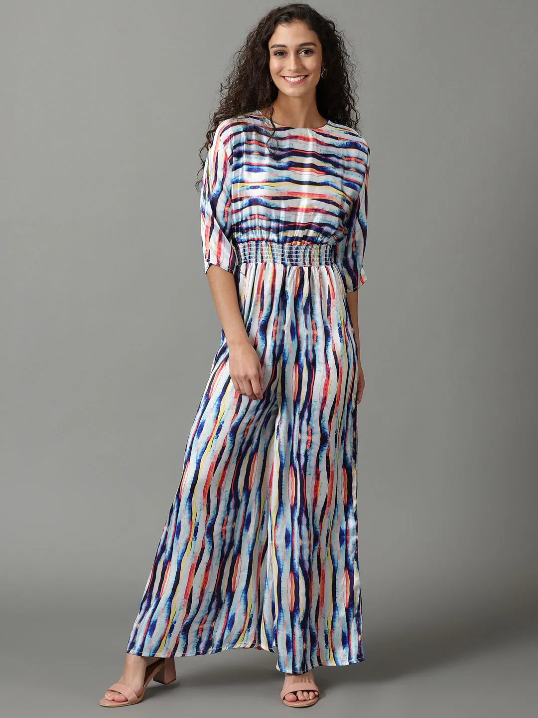 Women's Multi Striped Jumpsuit